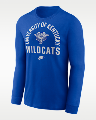 Kentucky Legacy Arched Logo Men's Nike College Long-Sleeve T-Shirt